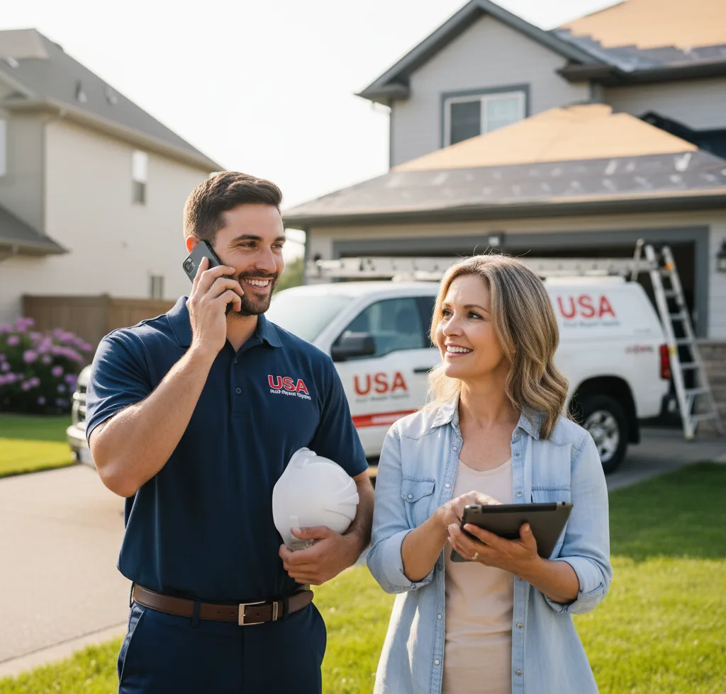 USA Roof Repair Experts customer support in Kasson